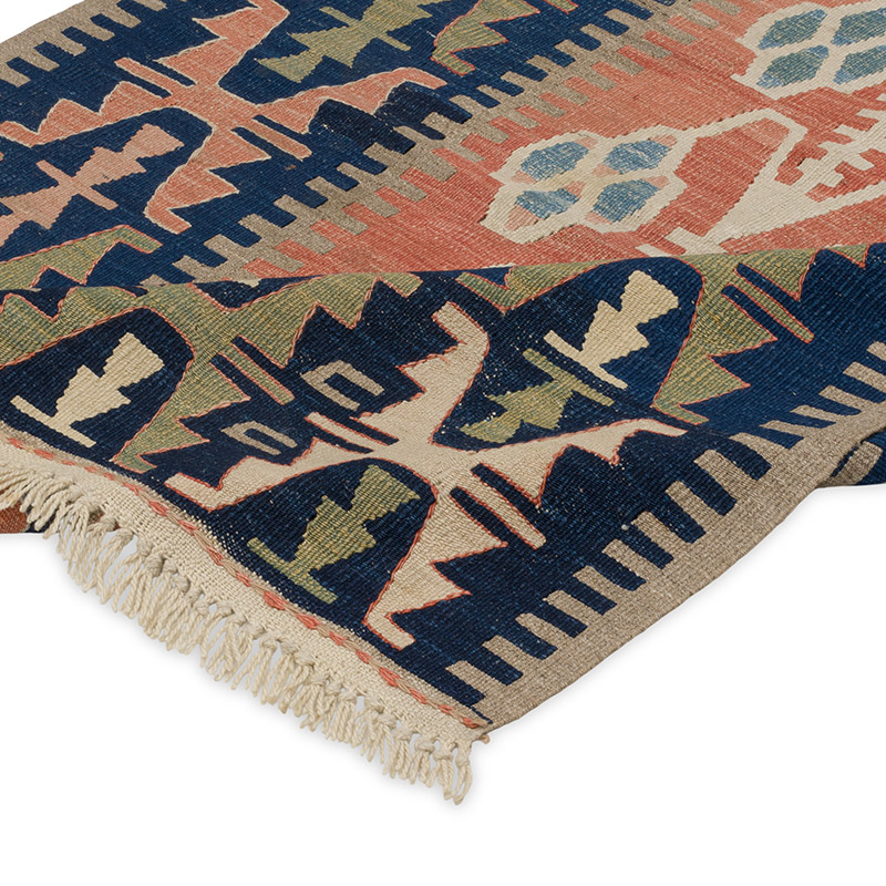 New Handwoven Turkish Kilim Rug - 3' 5" x 4' 8" (41" x 56") - K0091492
