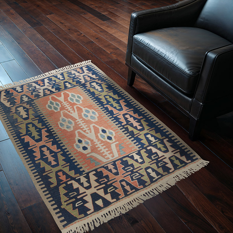 New Handwoven Turkish Kilim Rug - 3' 5" x 4' 8" (41" x 56") - K0091492