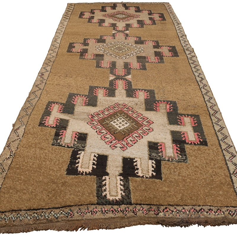 Vintage Turkish Hand-Knotted Runner - 3' 9" x 11' 3" (45" x 135") - K0091497