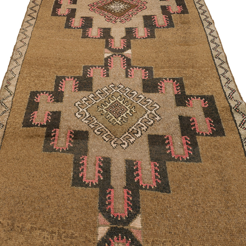 Vintage Turkish Hand-Knotted Runner - 3' 9" x 11' 3" (45" x 135") - K0091497