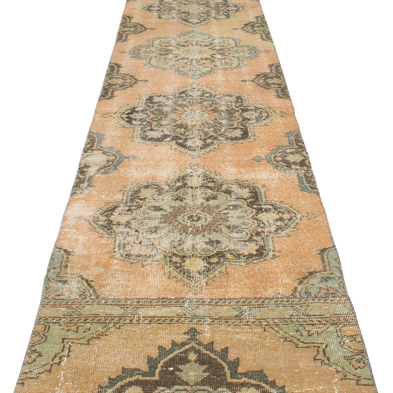 Alfombra Turca Vintage de pasillo - K0091512