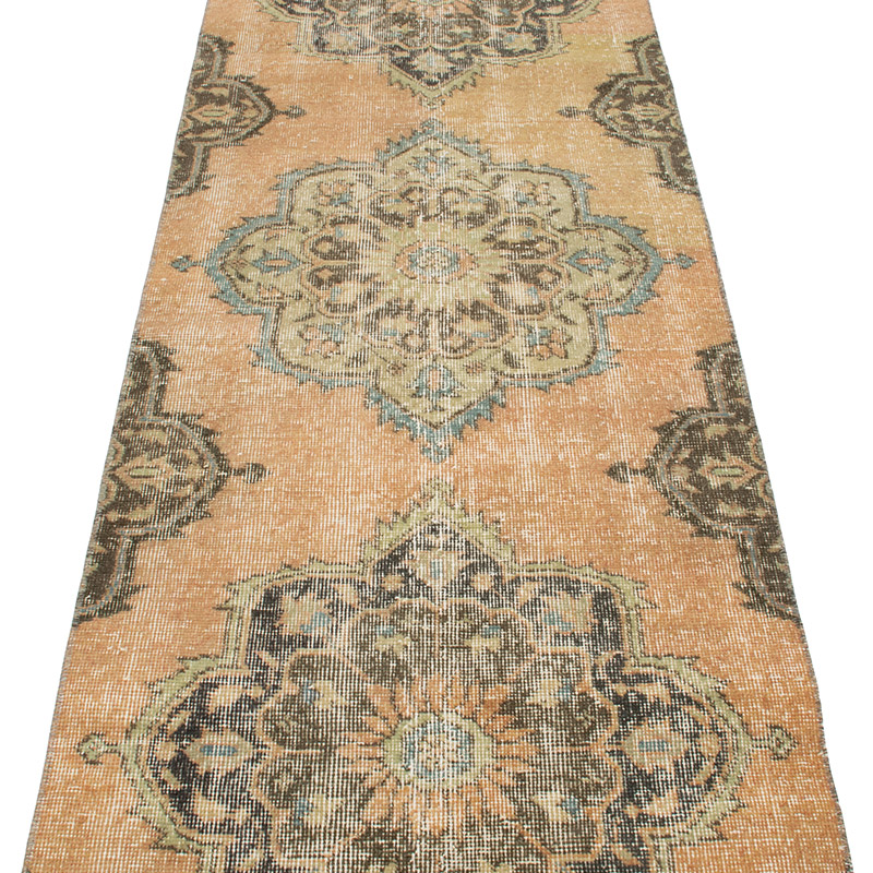 Alfombra Turca Vintage de pasillo - K0091512