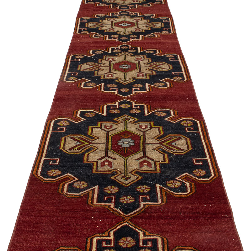 Vintage Turkish Runner Rug - K0091515