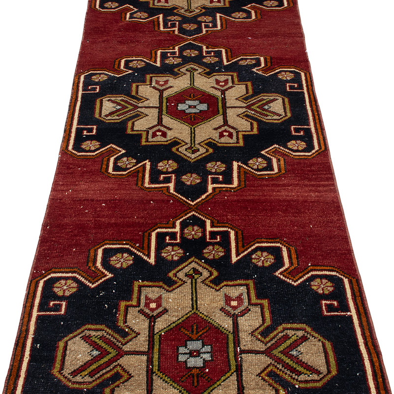 Vintage Turkish Runner Rug - K0091515