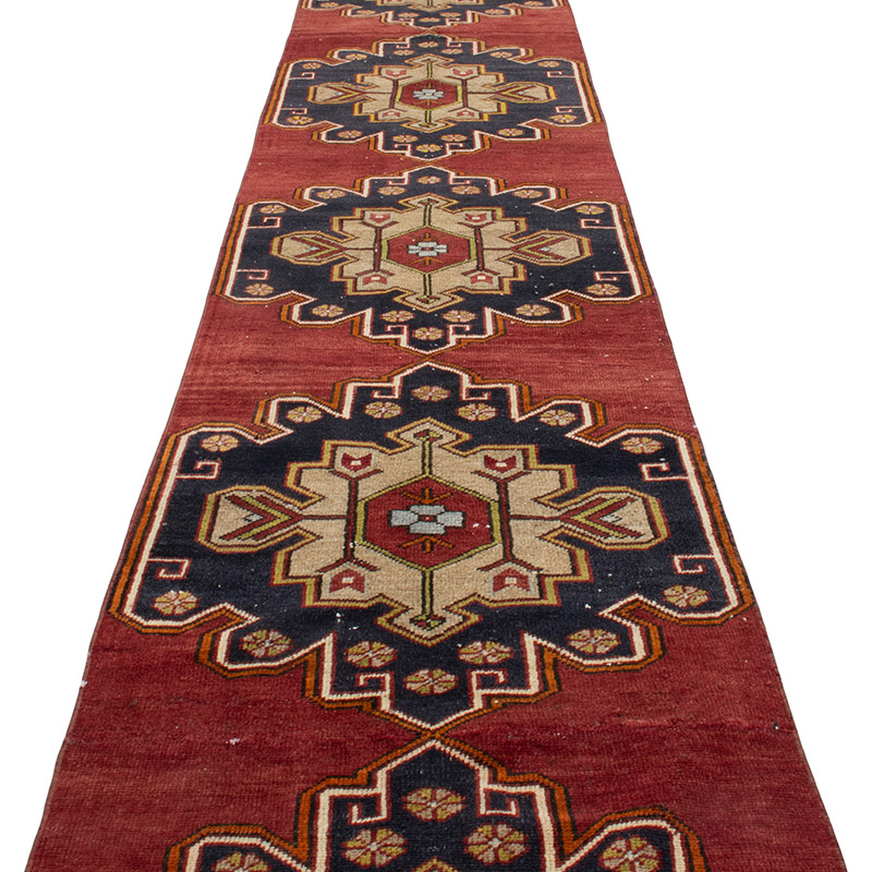 Vintage Turkish Runner Rug - K0091515