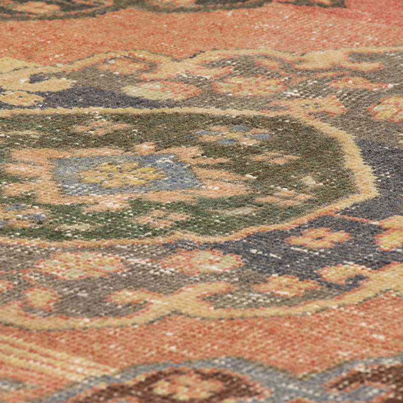 Alfombra Turca Vintage de pasillo - K0091516