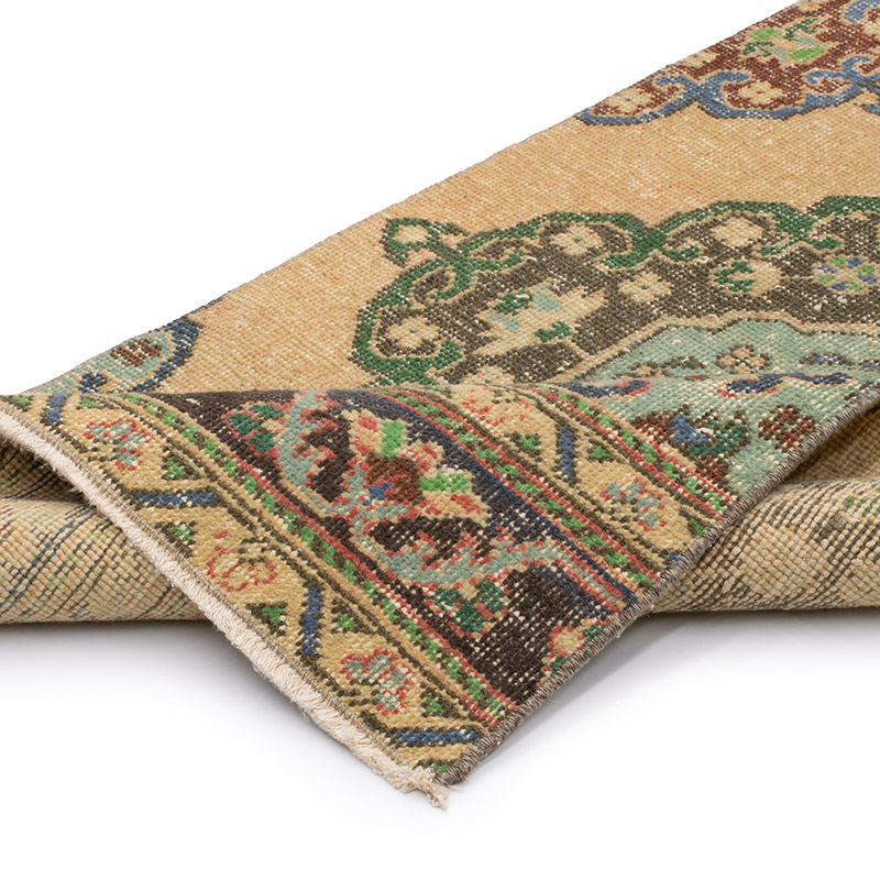 Alfombra Turca Vintage de pasillo - K0091516