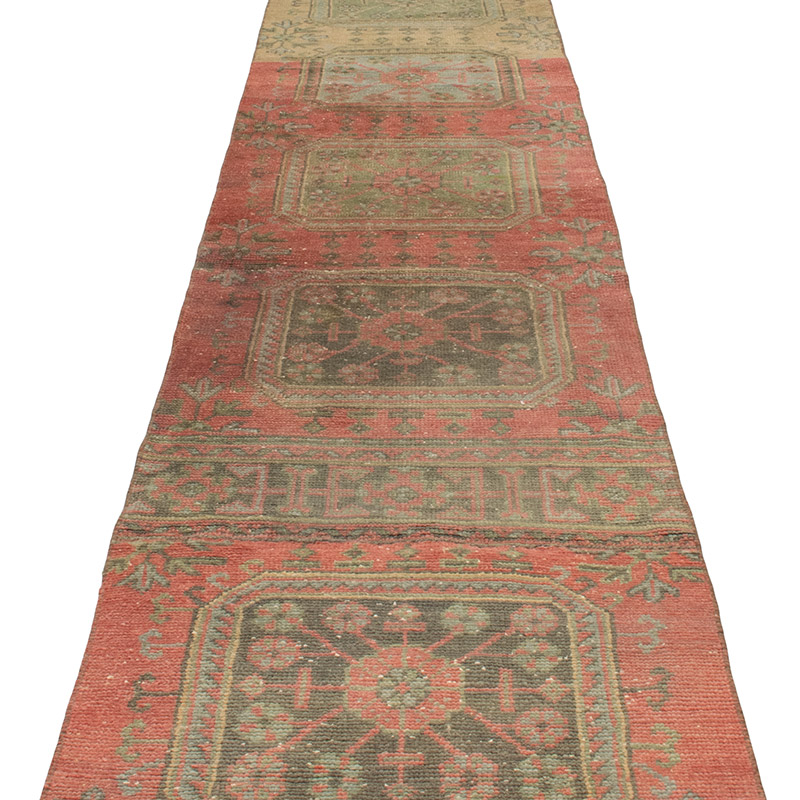 Alfombra Turca Vintage de pasillo - K0091526