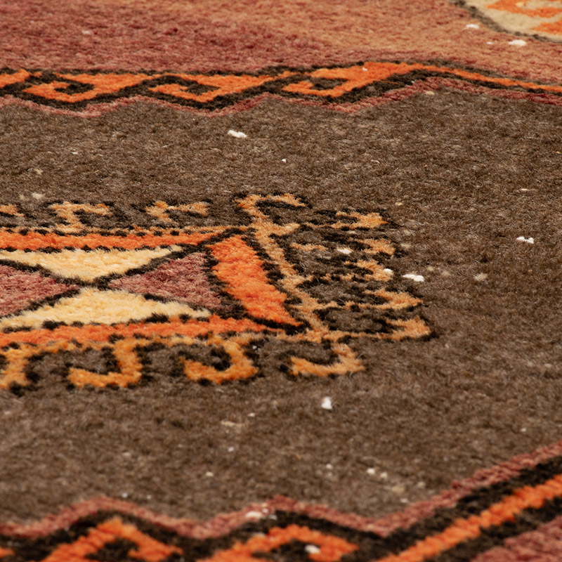 Alfombra Turca Vintage de pasillo - K0091529