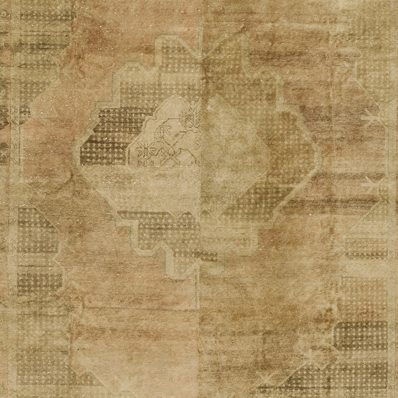 Alfombra Vintage Turca Anudada a Mano - 293 cm x 359 cm - K0091531