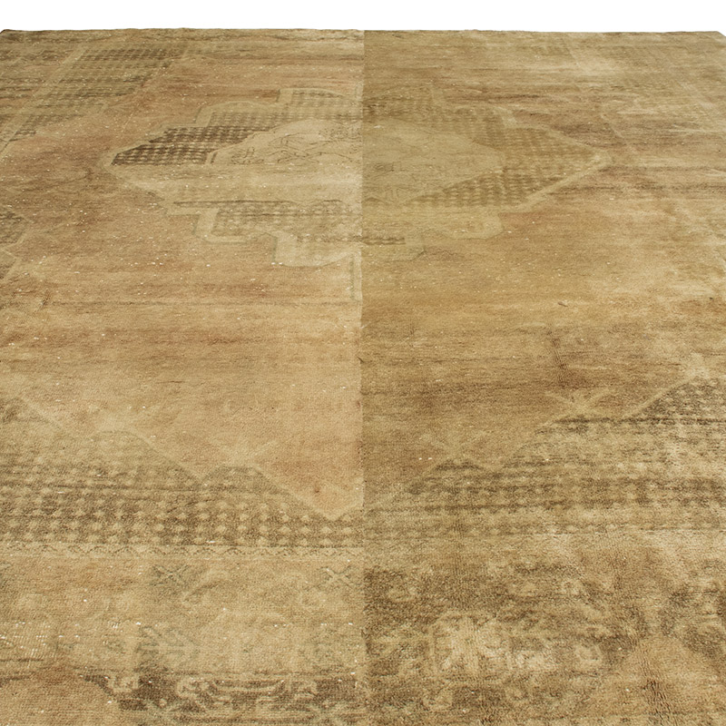 Alfombra Vintage Turca Anudada a Mano - 293 cm x 359 cm - K0091531