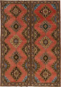 Alfombra Vintage Turca Anudada a Mano - 296 cm x 426 cm