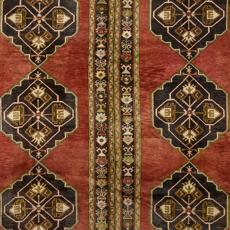 Alfombra Vintage Turca Anudada a Mano - 297 cm x 342 cm - K0091533
