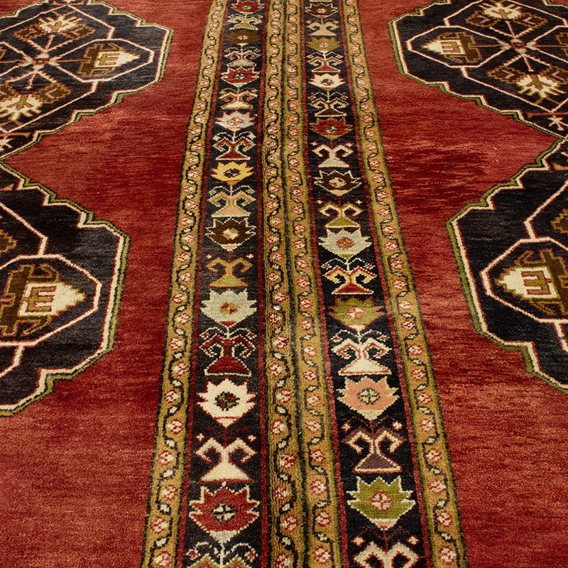 Alfombra Vintage Turca Anudada a Mano - 297 cm x 342 cm - K0091533