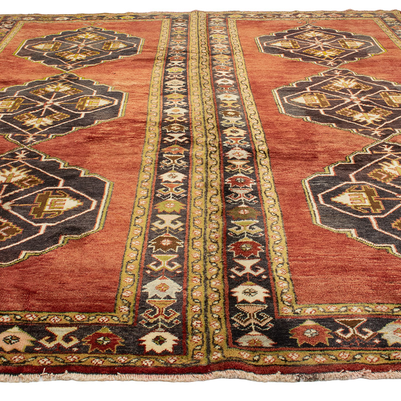 Alfombra Vintage Turca Anudada a Mano - 297 cm x 342 cm - K0091533