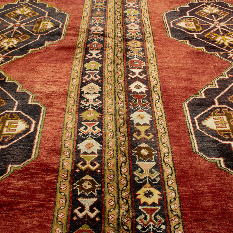 Alfombra Vintage Turca Anudada a Mano - 297 cm x 342 cm - K0091533