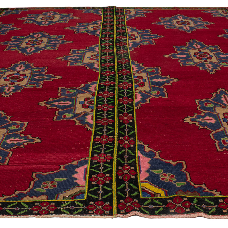 Alfombra Vintage Turca Anudada a Mano - 277 cm x 315 cm - K0091534