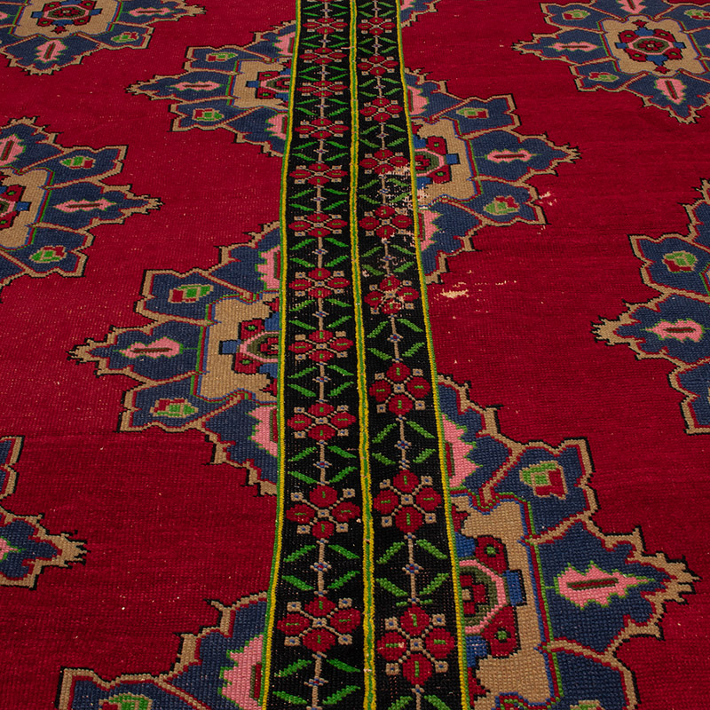 Alfombra Vintage Turca Anudada a Mano - 277 cm x 315 cm - K0091534