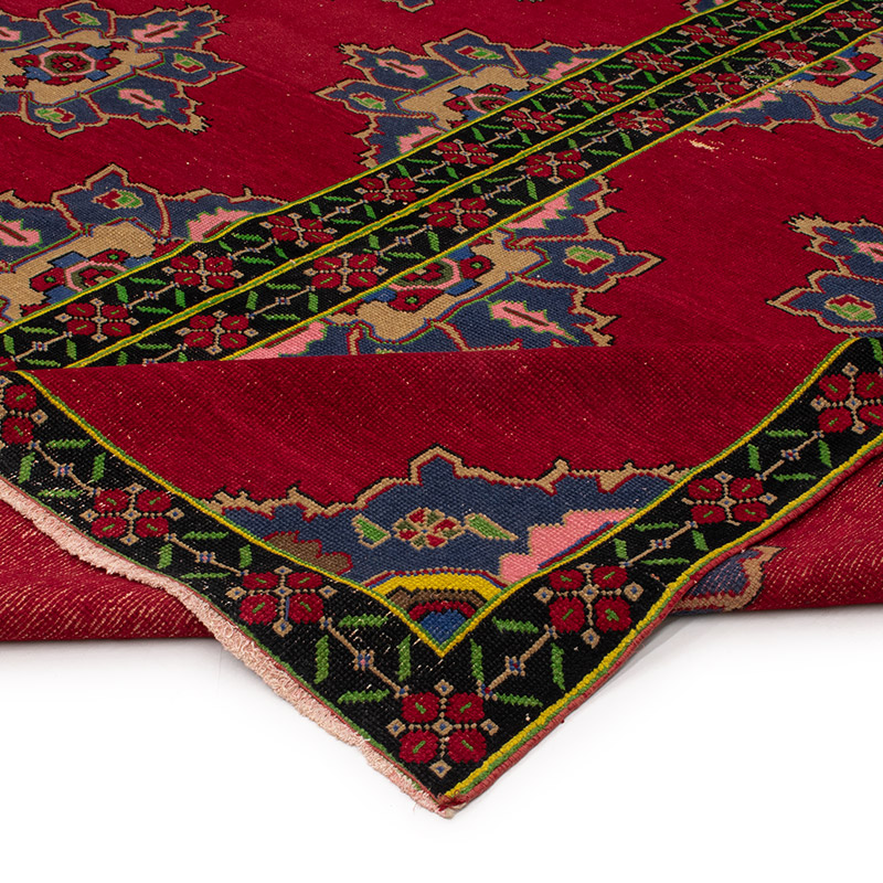 Alfombra Vintage Turca Anudada a Mano - 277 cm x 315 cm - K0091534
