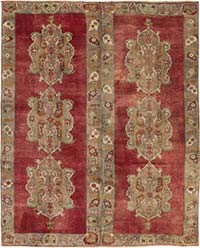 Alfombra Vintage Turca Anudada a Mano - 276 cm x 340 cm