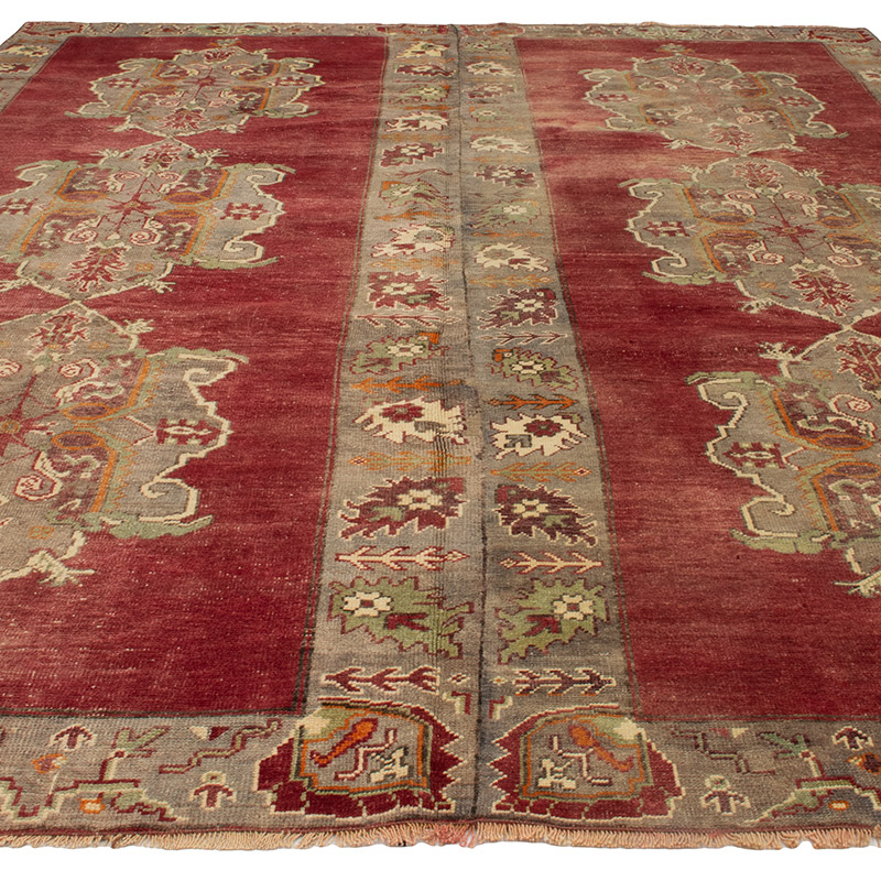 Alfombra Vintage Turca Anudada a Mano - 276 cm x 340 cm - K0091535