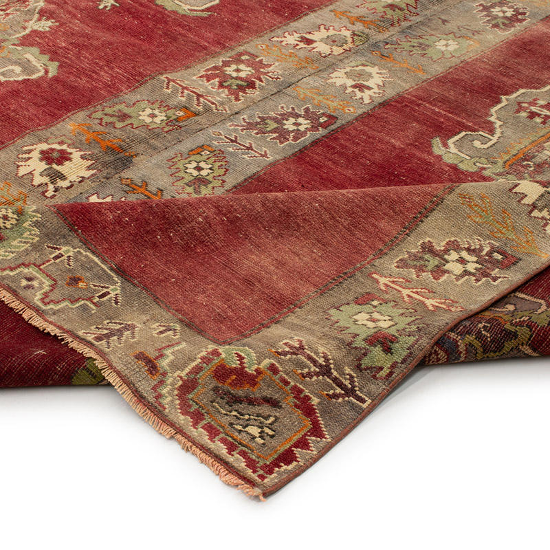Alfombra Vintage Turca Anudada a Mano - 276 cm x 340 cm - K0091535