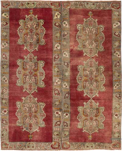 El Dokuma Vintage Halı - 276 cm x 340 cm