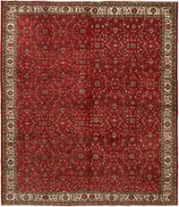 Vintage Turkish Hand-Knotted Rug - 9' 7" x 11' 2" (115" x 134")