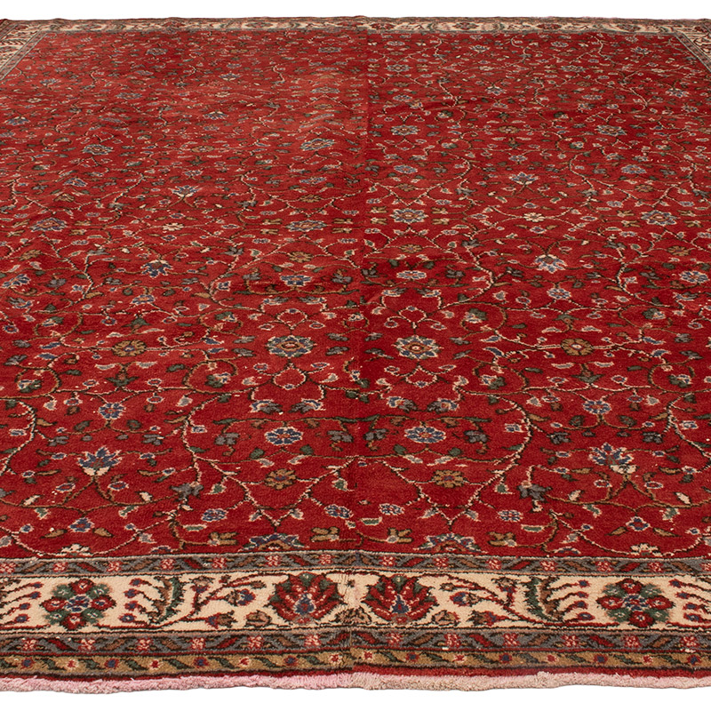 Alfombra Vintage Turca Anudada a Mano - 291 cm x 340 cm - K0091538