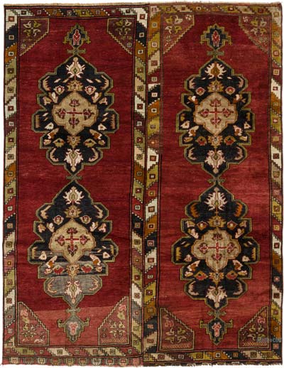 Vintage Turkish Hand-Knotted Rug - 8' 7" x 10' 10" (103" x 130")