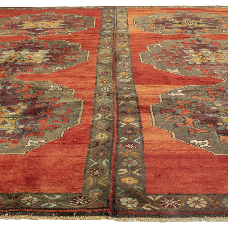 El Dokuma Vintage Halı - 315 cm x 351 cm - K0091541