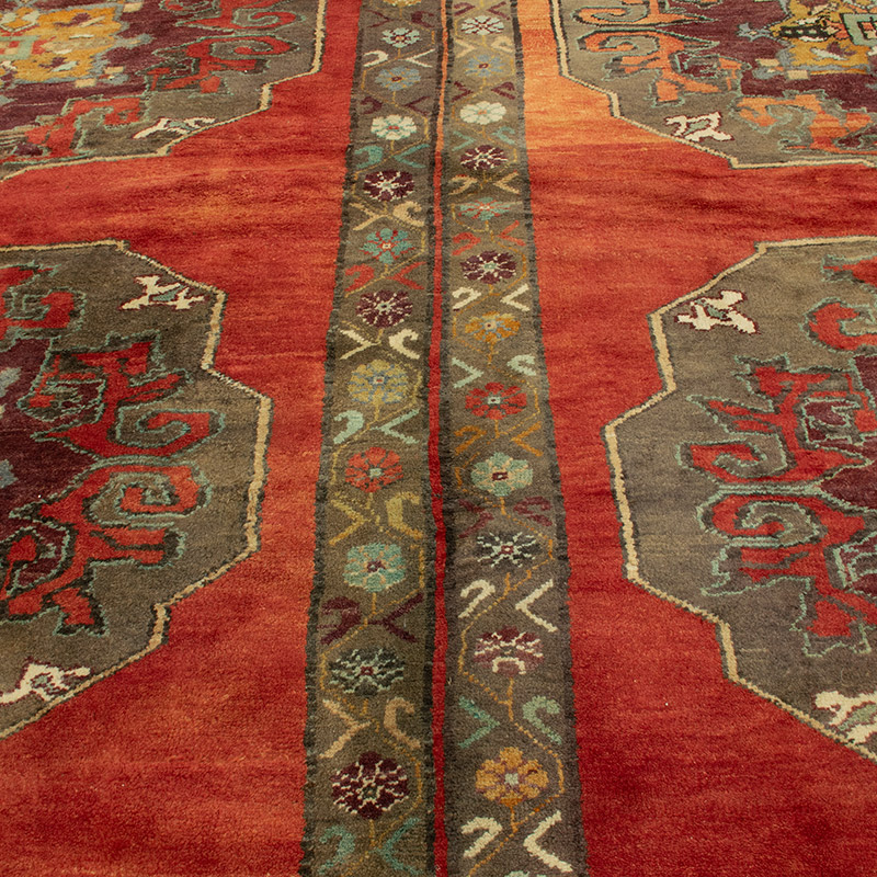 El Dokuma Vintage Halı - 315 cm x 351 cm - K0091541