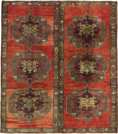 Vintage Turkish Hand-Knotted Rug - 10' 4" x 11' 6" (124" x 138")