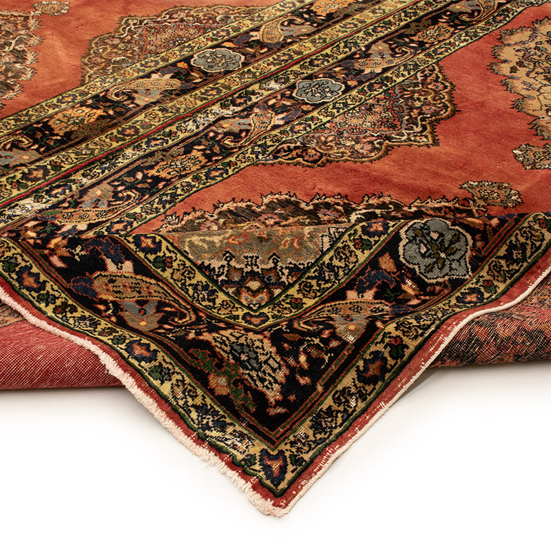 Alfombra Vintage Turca Anudada a Mano - 298 cm x 430 cm - K0091542