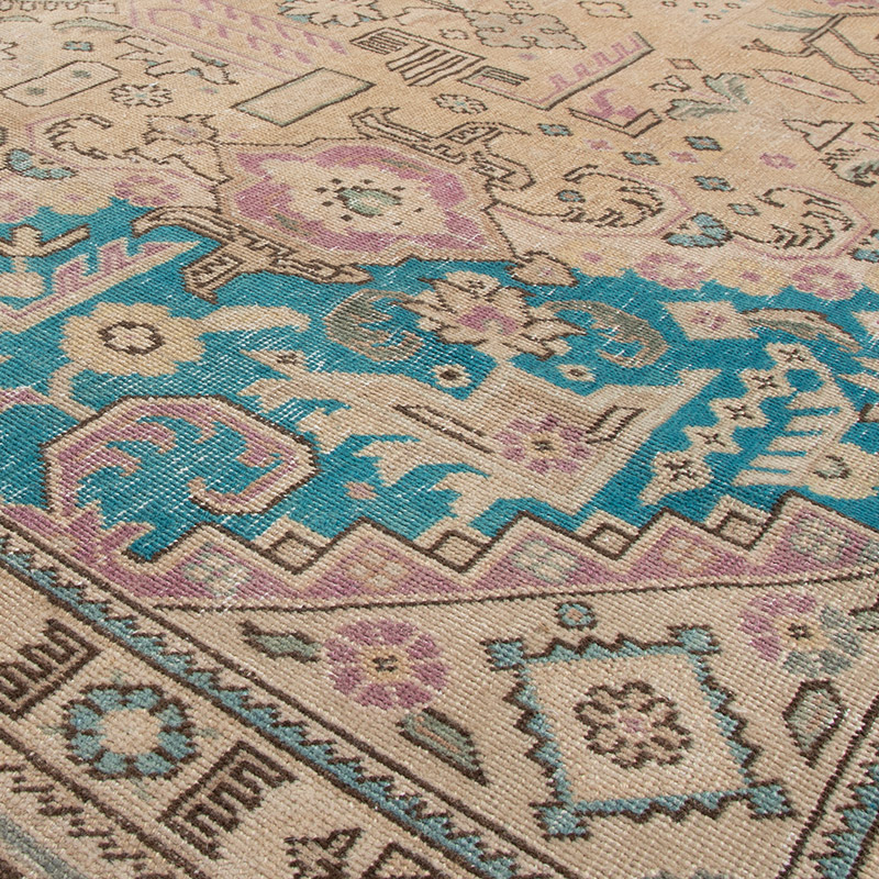 Vintage Hand-Knotted Oriental Rug - 9' 3" x 12' 2" (111" x 146") - K0091544