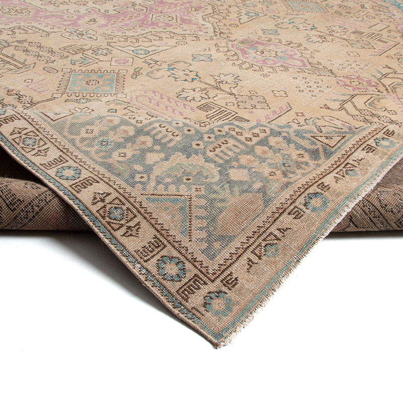 Vintage Hand-Knotted Oriental Rug - 9' 3" x 12' 2" (111" x 146") - K0091544