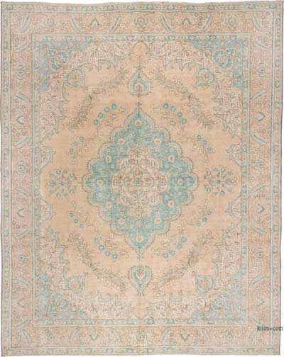 Vintage Hand-Knotted Oriental Rug - 9' 9" x 12' 4" (117" x 148")