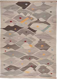 New Contemporary Handwoven Kilim Rug - 5' 9" x 8'  (69" x 96")