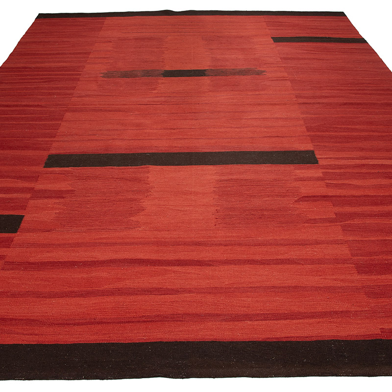 New Contemporary Handwoven Kilim Rug - 6' 10" x 10' 6" (82" x 126") - K0091548