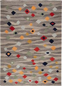 Nueva Alfombra Kilim Contemporánea Tejida a Mano - 176 cm x 242 cm