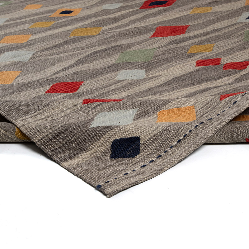Nueva Alfombra Kilim Contemporánea Tejida a Mano - 176 cm x 242 cm - K0091551