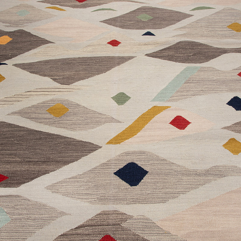 New Contemporary Handwoven Kilim Rug - 5' 10" x 8'  (70" x 96") - K0091553
