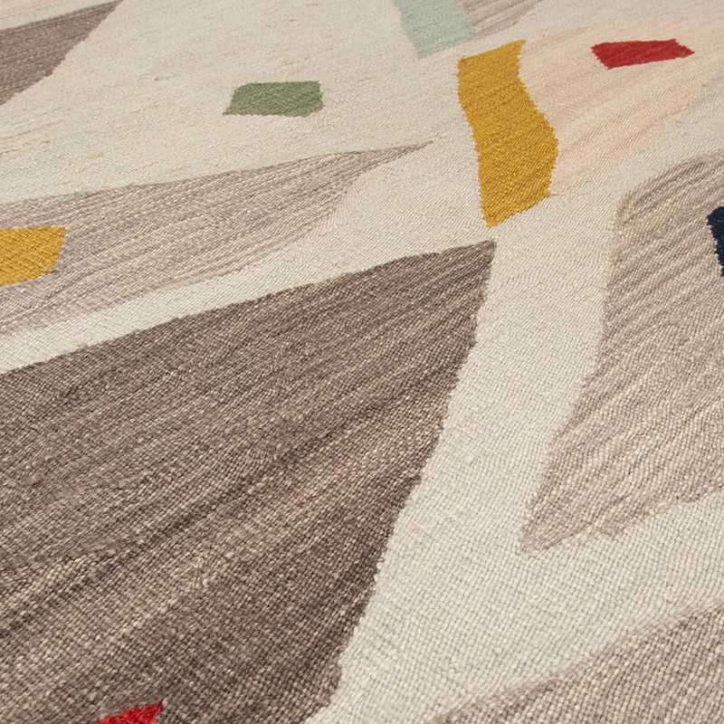 New Contemporary Handwoven Kilim Rug - 5' 10" x 8'  (70" x 96") - K0091553