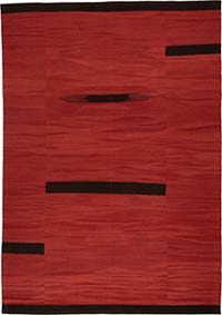 New Contemporary Handwoven Kilim Rug - 5' 10" x 8' 4" (70" x 100")