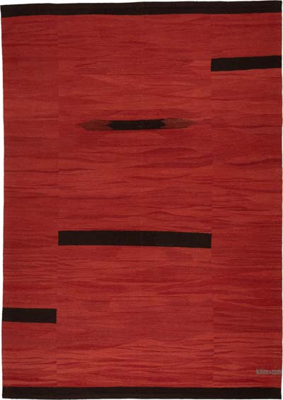 Nueva Alfombra Kilim Contemporánea Tejida a Mano - 178 cm x 253 cm