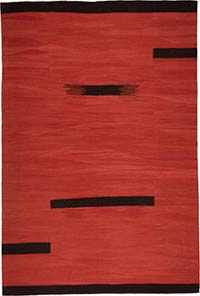 New Contemporary Handwoven Kilim Rug - 5' 10" x 8' 7" (70" x 103")