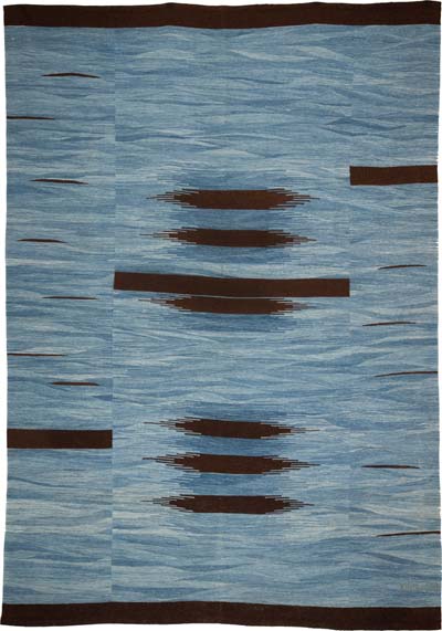New Contemporary Handwoven Kilim Rug - 7' 1" x 10'  (85" x 120")