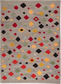 New Contemporary Handwoven Kilim Rug - 5'  x 7'  (60" x 84")
