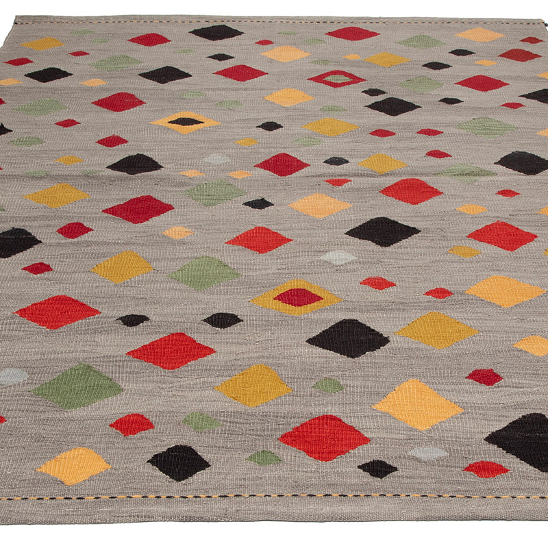New Contemporary Handwoven Kilim Rug - 5'  x 7'  (60" x 84") - K0091568