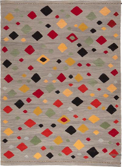 New Contemporary Handwoven Kilim Rug - 5'  x 7'  (60" x 84")